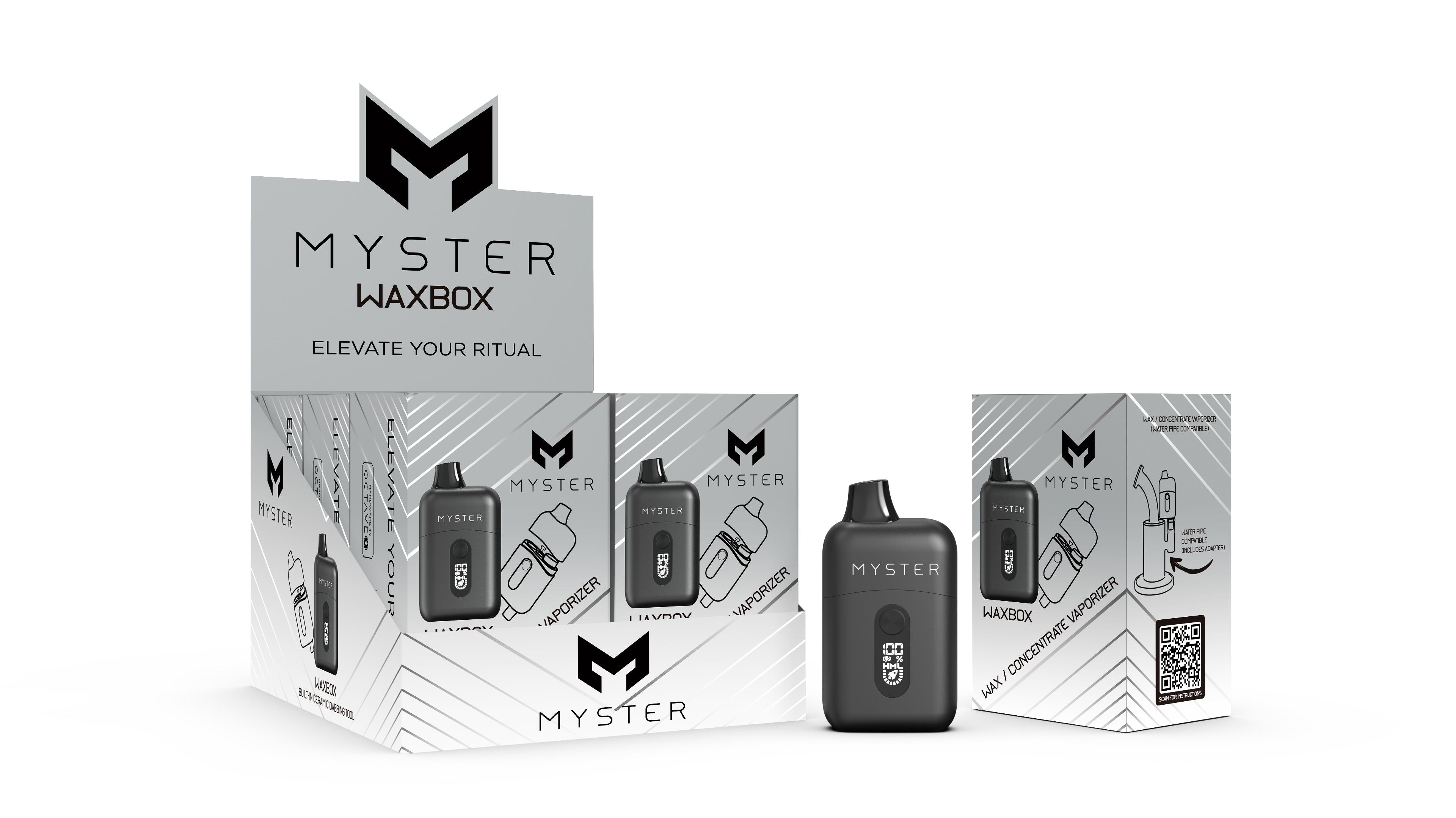 WAXBOX - The Ultimate On-The-Go Wax/Concentrate Vaporizer (6 Pack)