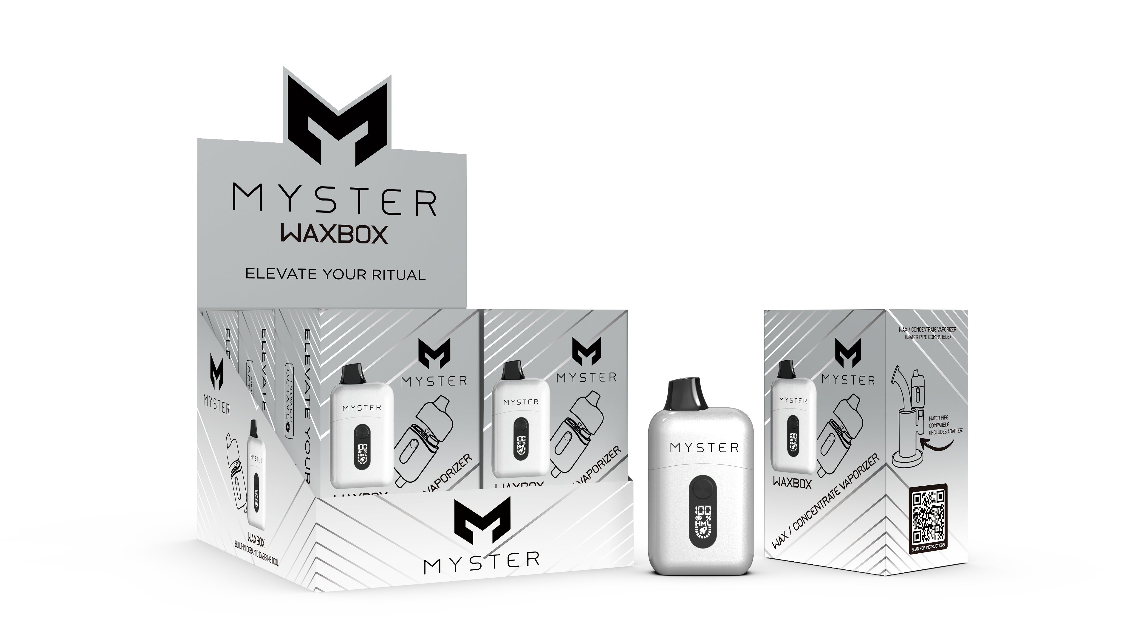 WAXBOX - The Ultimate On-The-Go Wax/Concentrate Vaporizer (6 Pack)